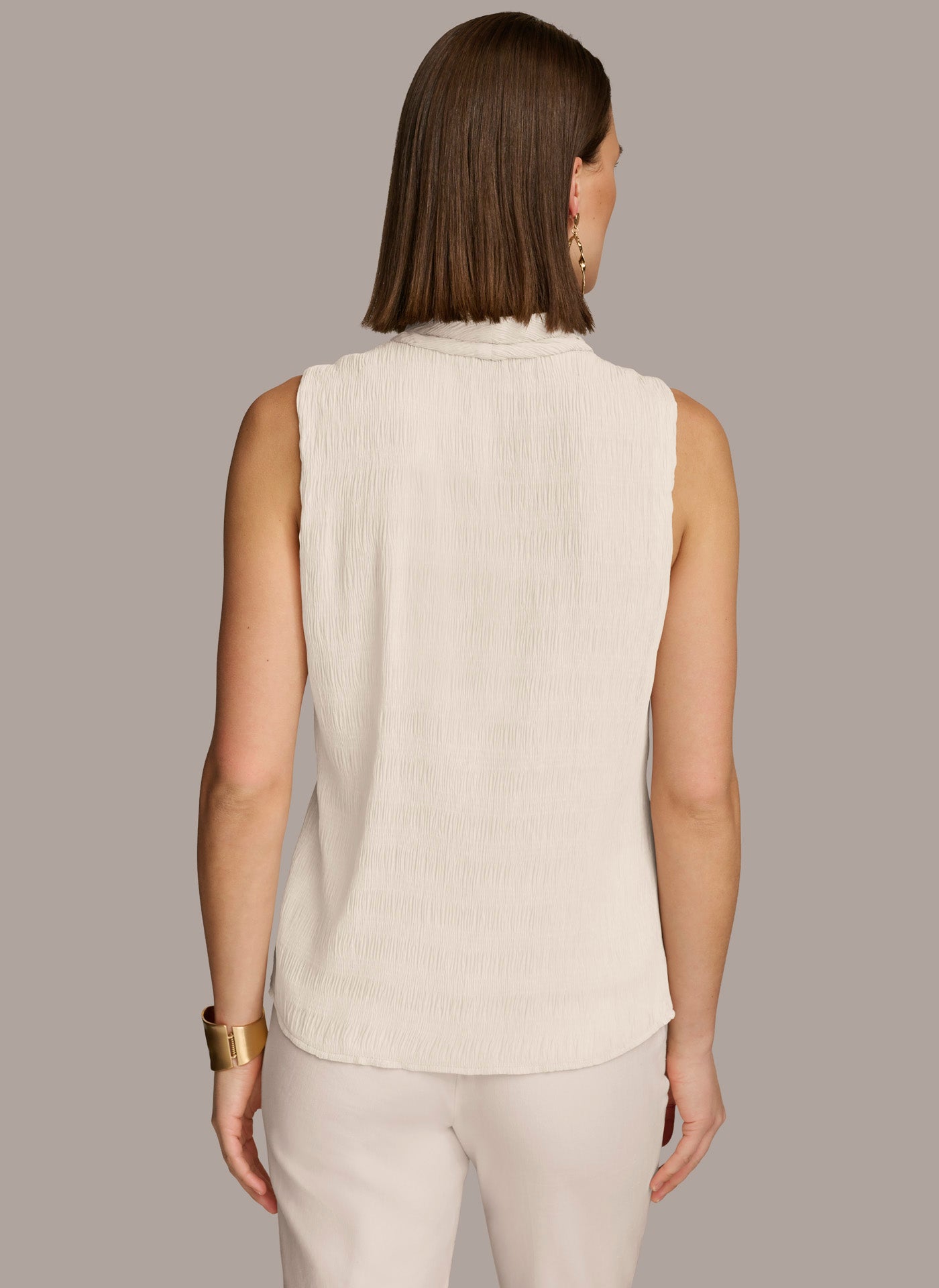 (image for) ENVIRONMENTALLY FRIENDLY FAUX WRAP PEPLUM TOP